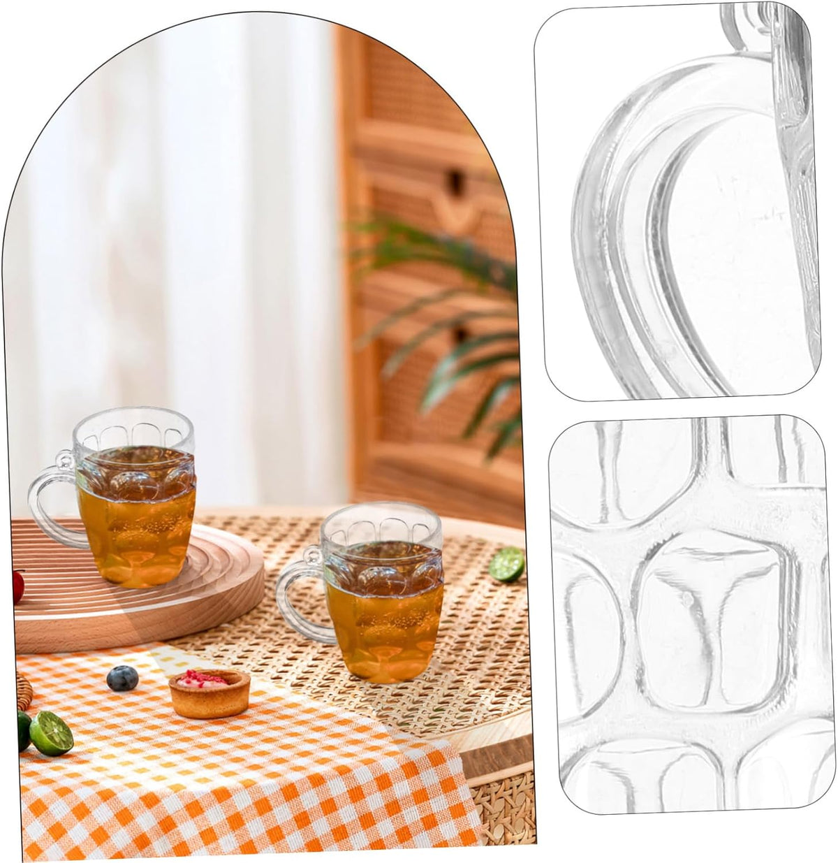 Oktoberfest mini beer mugs plastic, 50-piece shot glass set