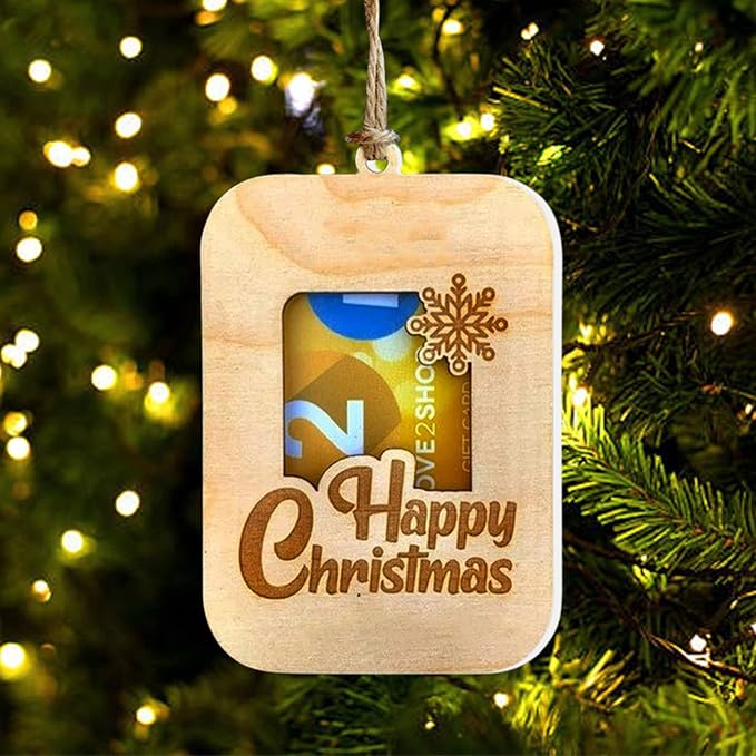 Wooden Money Gift Tags – Handmade Christmas Decorations