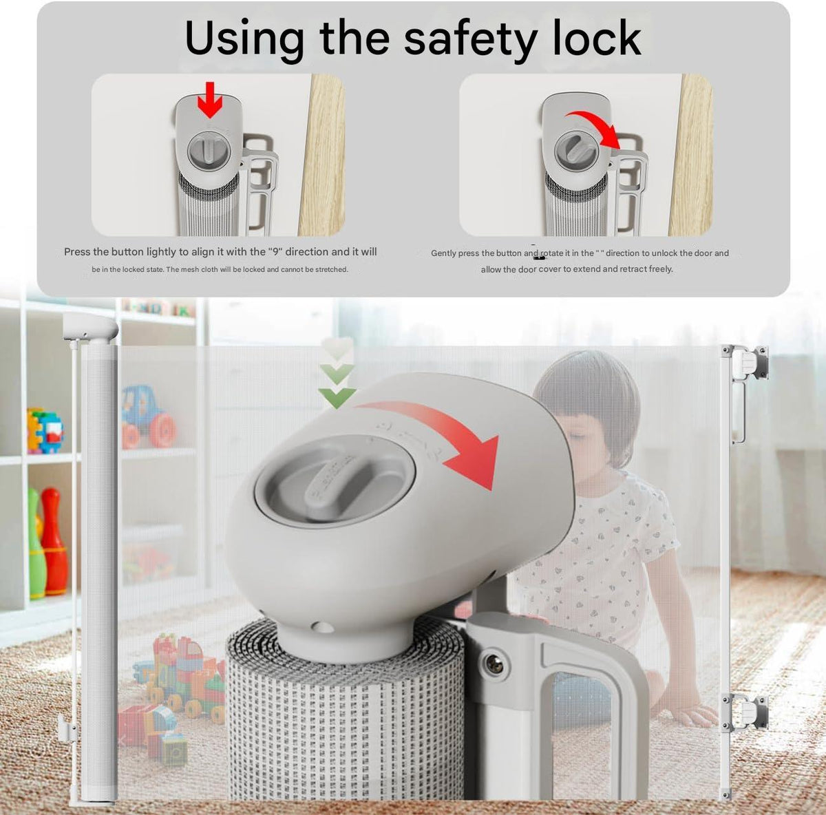 SafetyGate Adjustable Safety Gate For Doors And Stairs