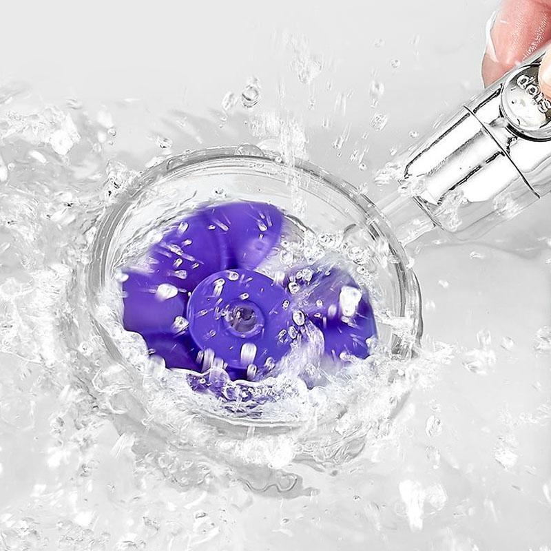 SpinShower 360-Degree Rotating High-Pressure Shower Head