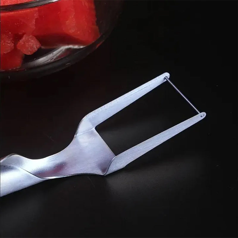 FruitCutter 2-in-1 Fruit Slicer with Fork