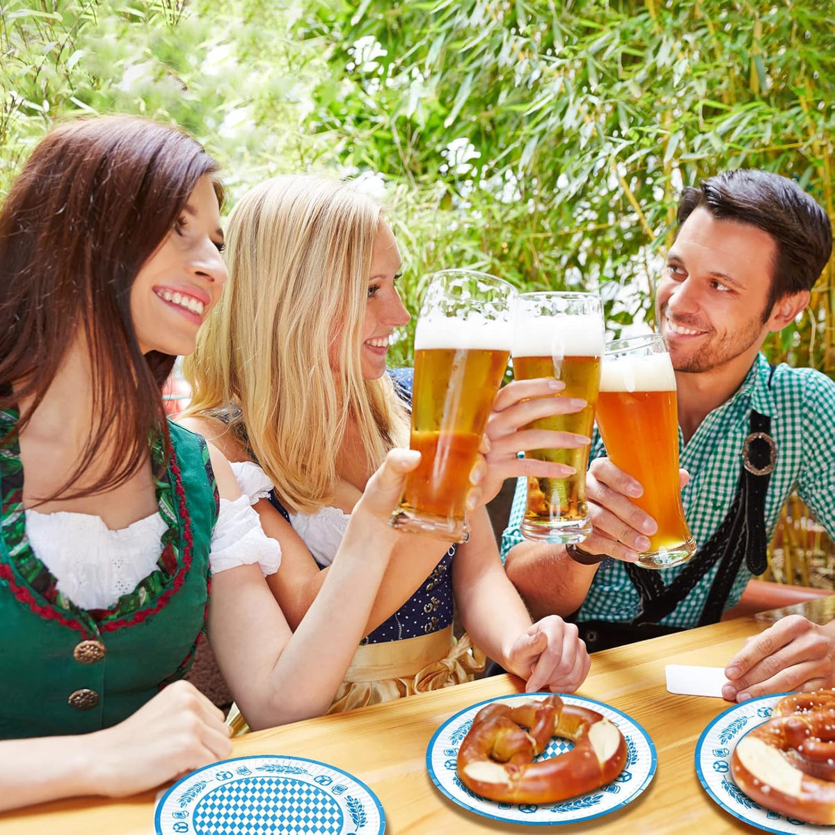 Oktoberfest table decoration set, napkins & coasters 80-piece