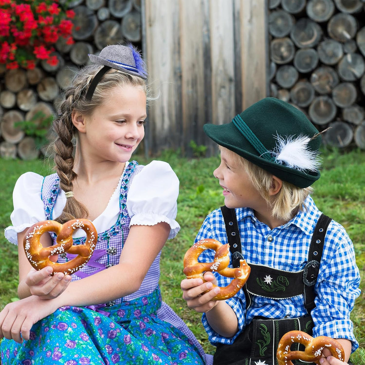 Oktoberfest Mini Traditional Hats Headband, Set of 3 Costume Accessories