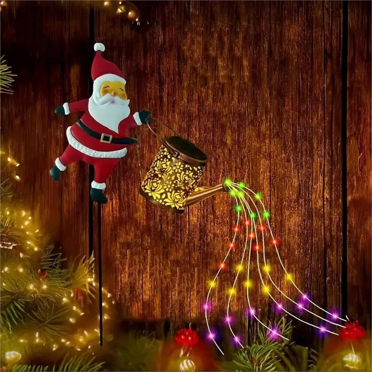 SantaKettle – Solar-powered Santa Claus garden light