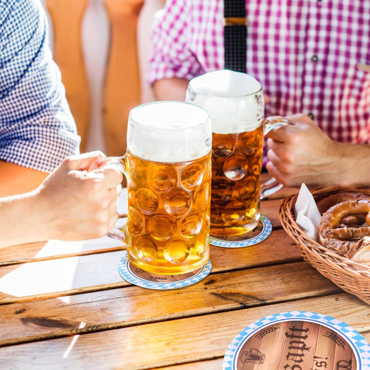Oktoberfest Beer Coaster Set, O'zapft is, 48 Pieces