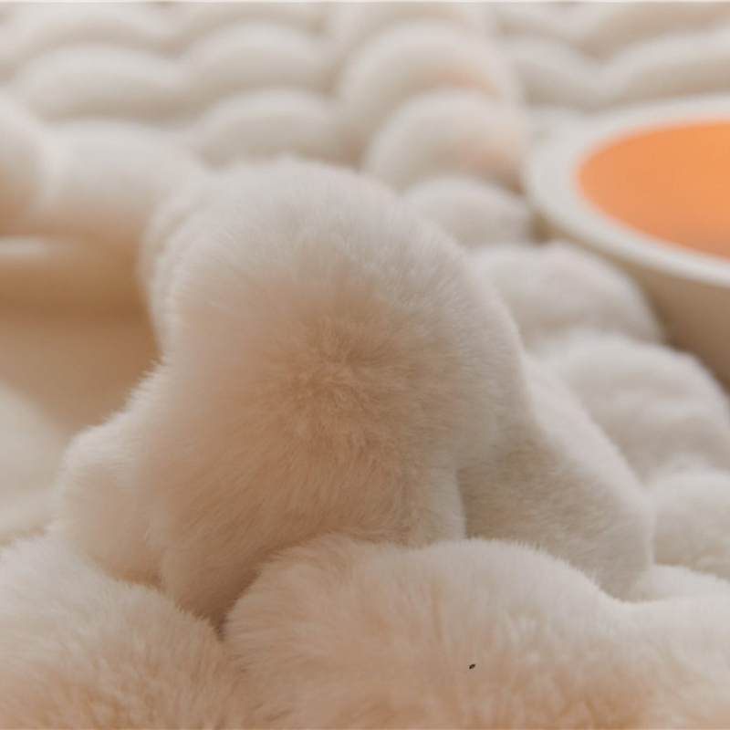 Extra Thick Throw Blanket – Fluffy Plush Blanket & Warm Winter Blanket for Sofa and Bed