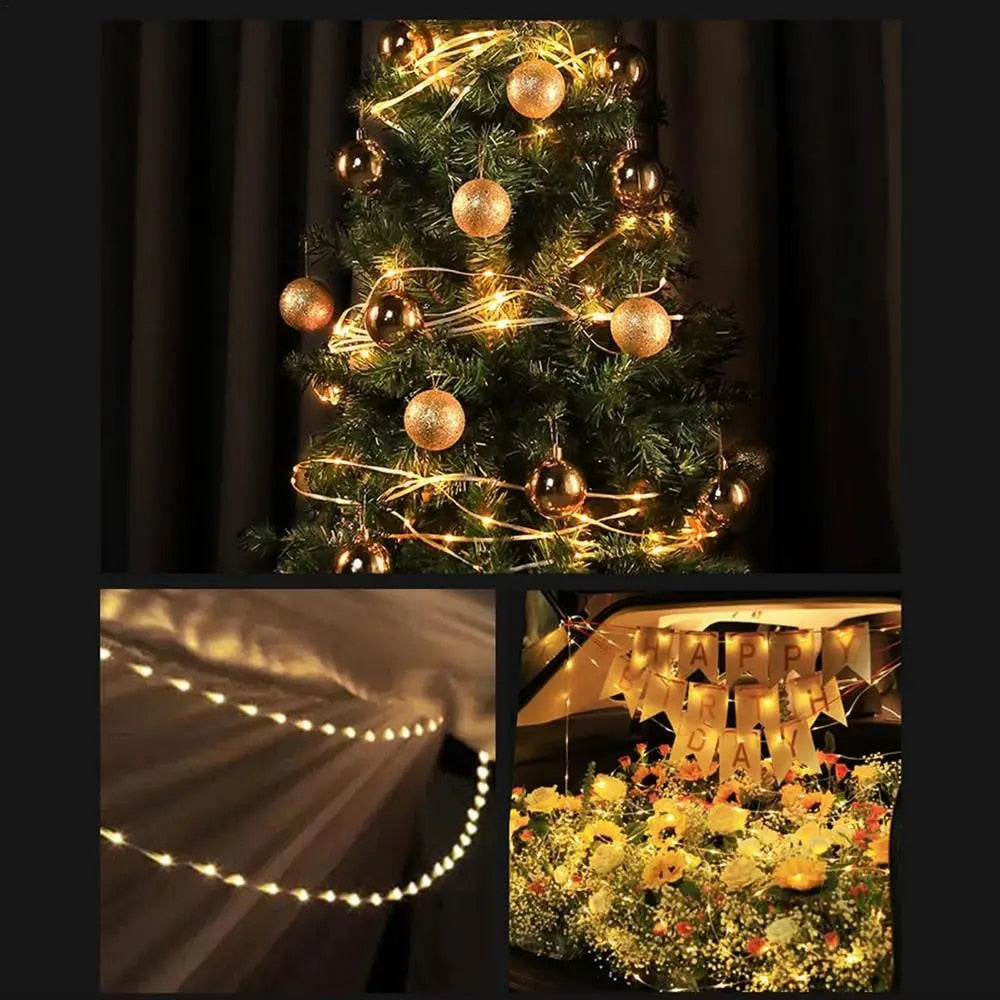 Portable LED String Lights Waterproof – Rechargeable