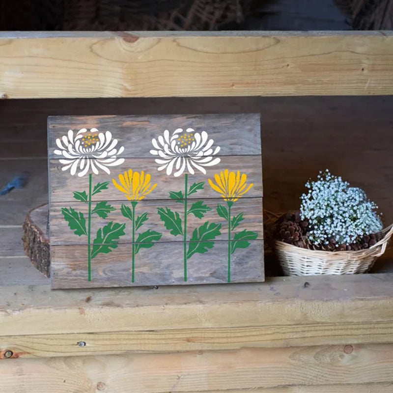 FlowerDecor – Reusable DIY wall stencils