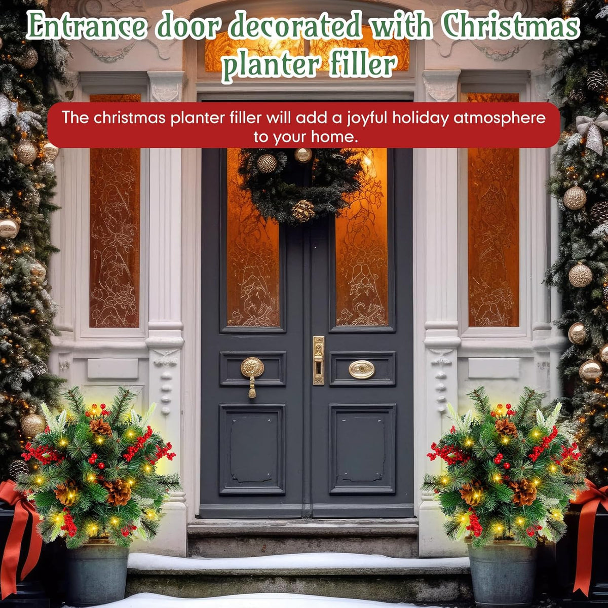 ChristmasBushes – LED-lit Christmas bushes for planters