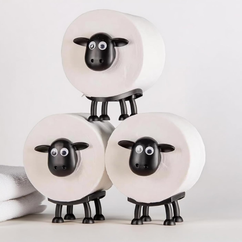 TissueHolder Decorative Toilet Paper Holder in Sheep Design