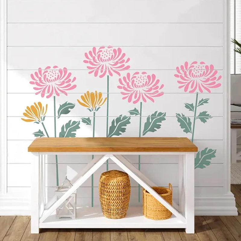 FlowerDecor – Reusable DIY wall stencils