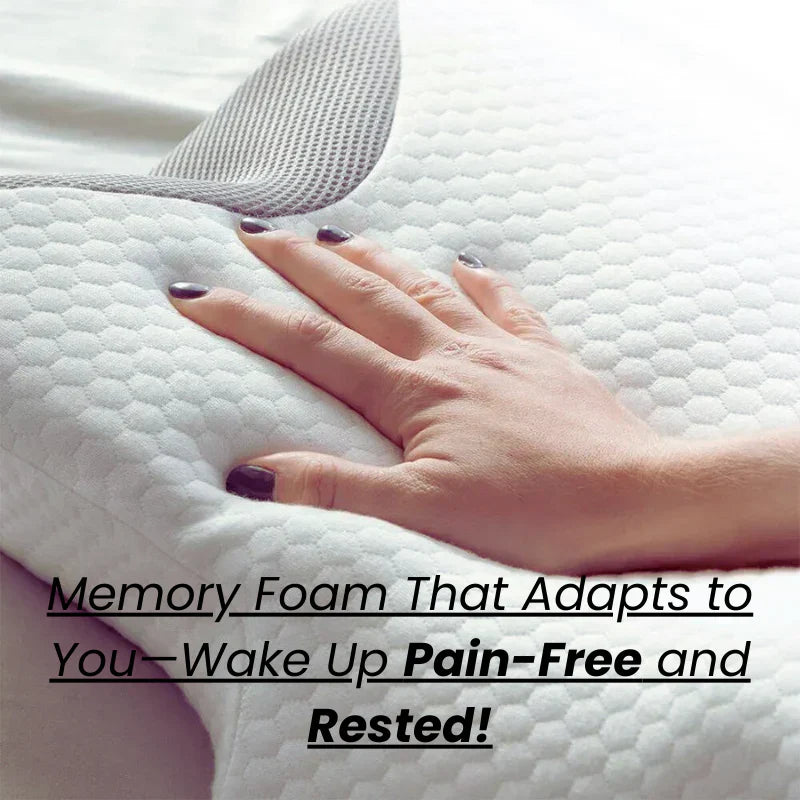 CurvePillow Ergonomic Neck Support Pillow, Breathable