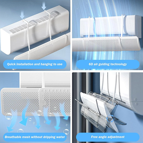 AirDeflector – Adjustable air deflector for air conditioning units