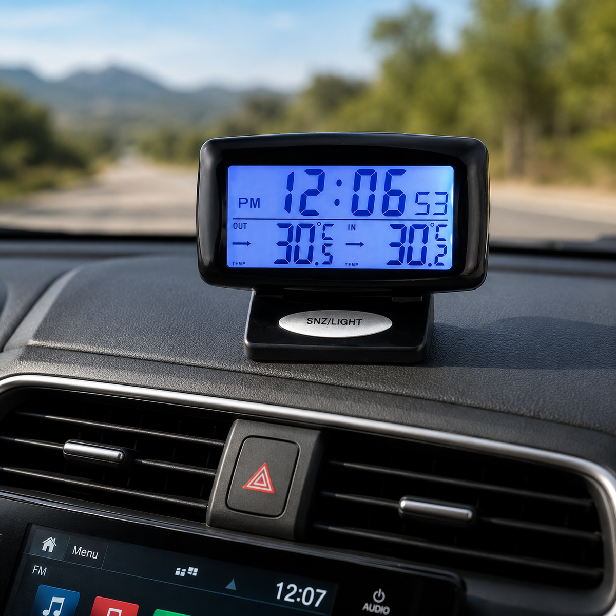 Digital Car Thermometer – LCD Display for Indoor & Outdoor Temperature