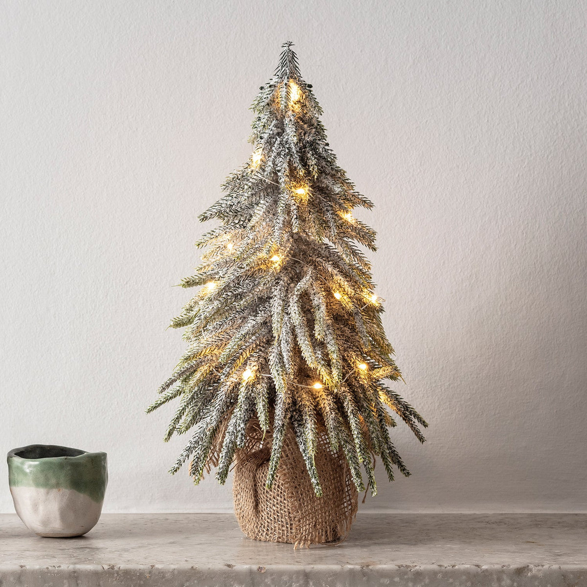 Mini Christmas tree with micro fairy lights – 35 cm