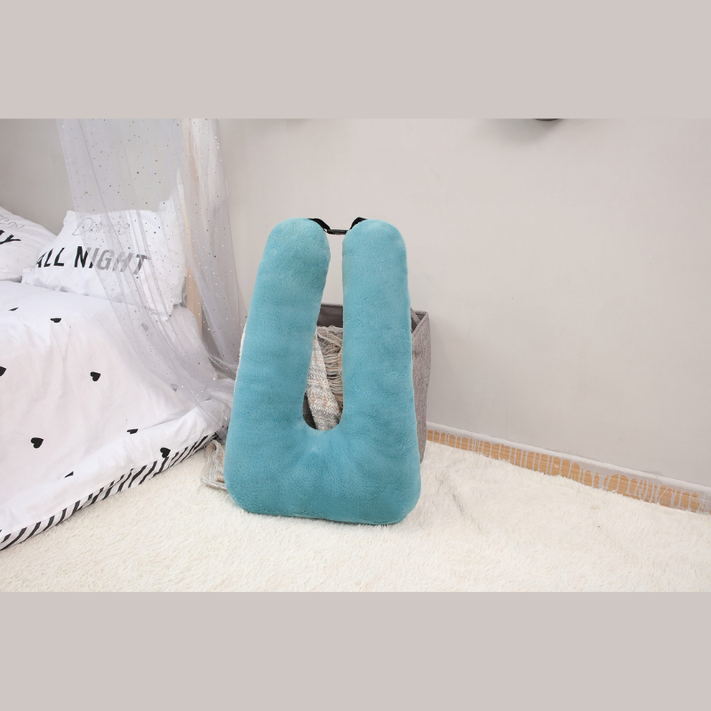 Travel neck pillow with soft U-shape