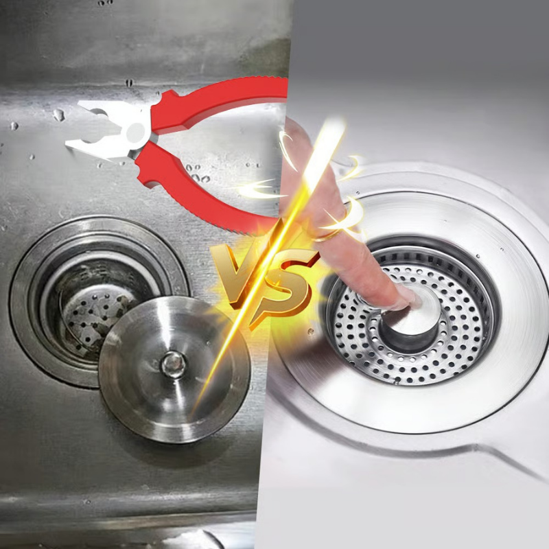 DrainStrainer Stainless Steel Kitchen Sink Strainer and Stopper