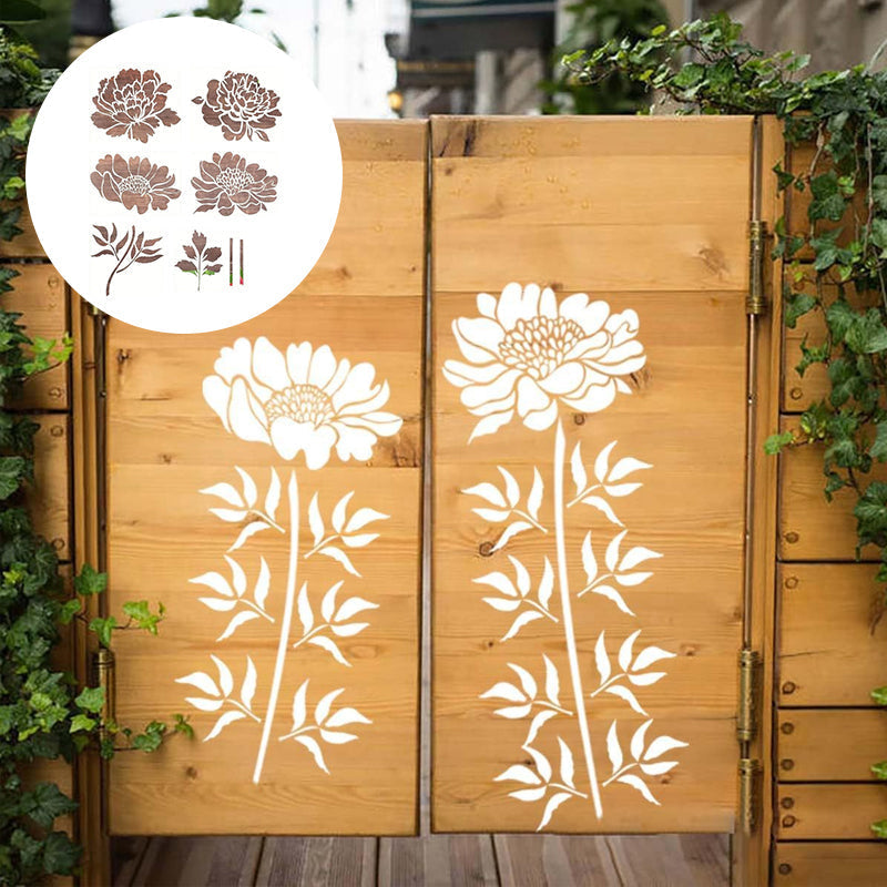 FlowerDecor – Reusable DIY wall stencils