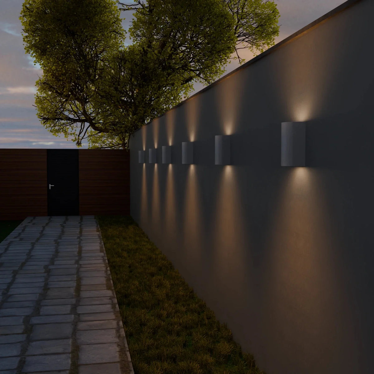 VAYA DUO Up-&-Down Wall Light, 2x GU10, IP54