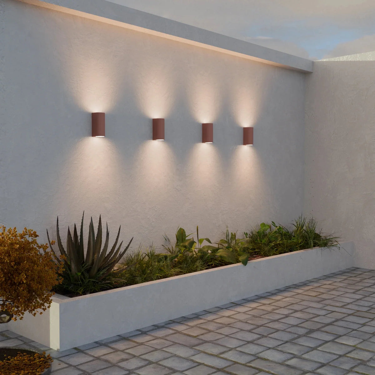 VAYA DUO Up-&-Down Wall Light, 2x GU10, IP54
