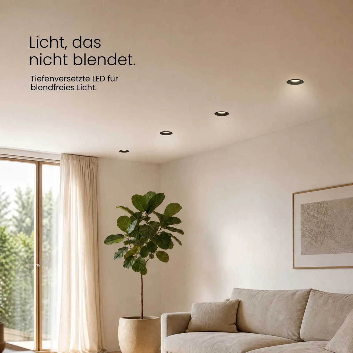 Einbaustrahler CAVO Detailansicht Anti-Glare