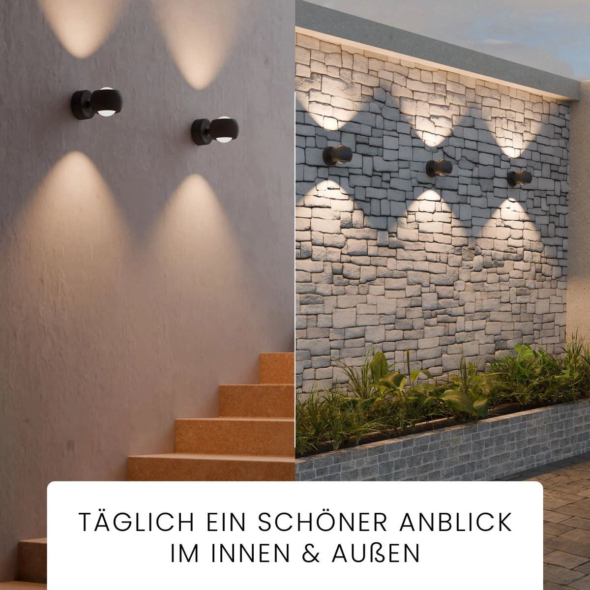 Wandleuchte ORVA Up-Down-Light Wirkung