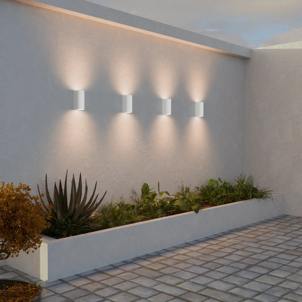 VAYA DUO Up-&-Down Wall Light, 2x GU10, IP54