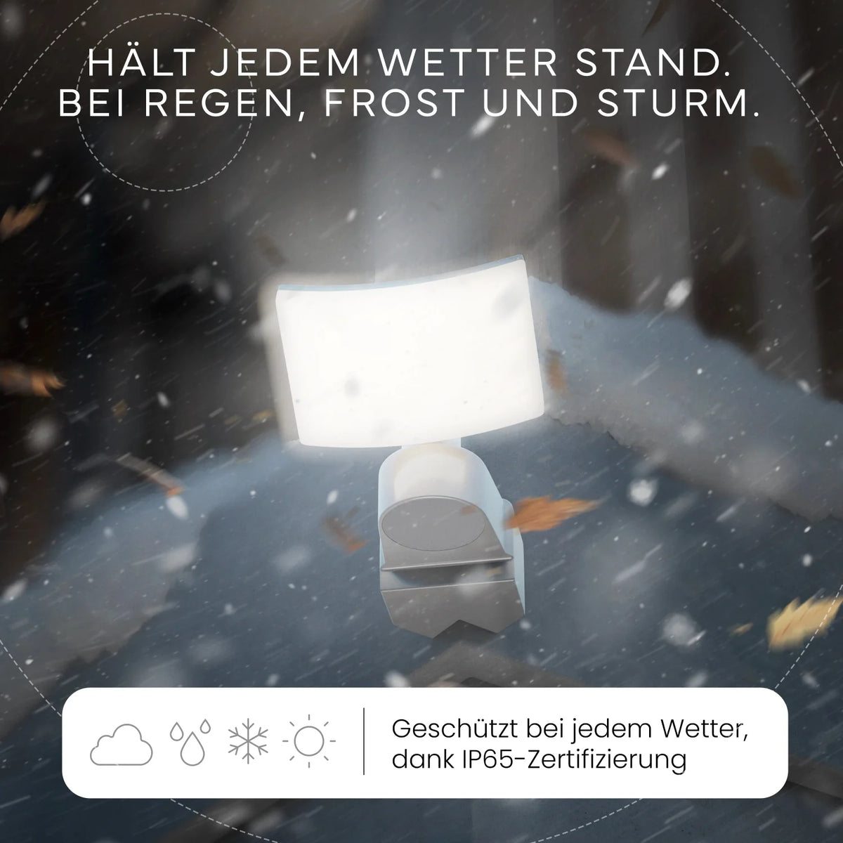 Wandleuchte LUMAX Detailansicht Weiß