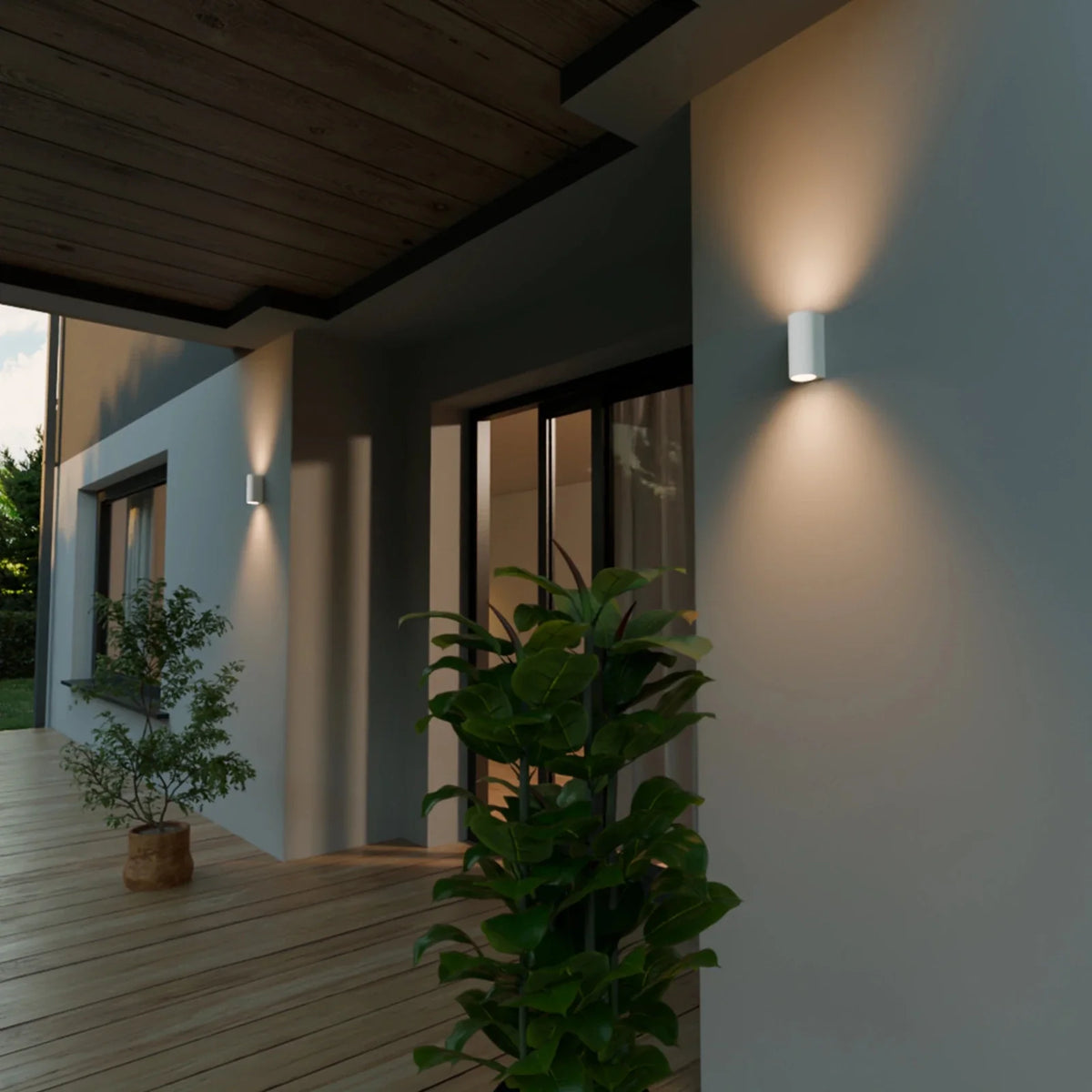 VAYA DUO Up-&-Down Wall Light, 2x GU10, IP54