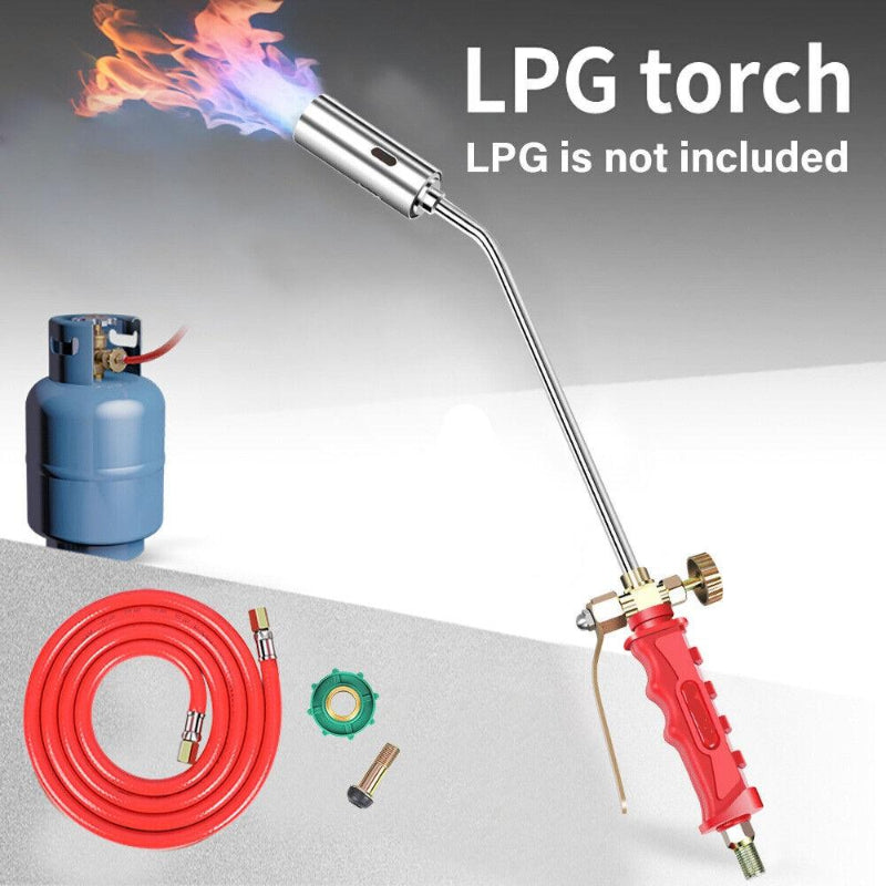 Weed burner attachment for gas torch
