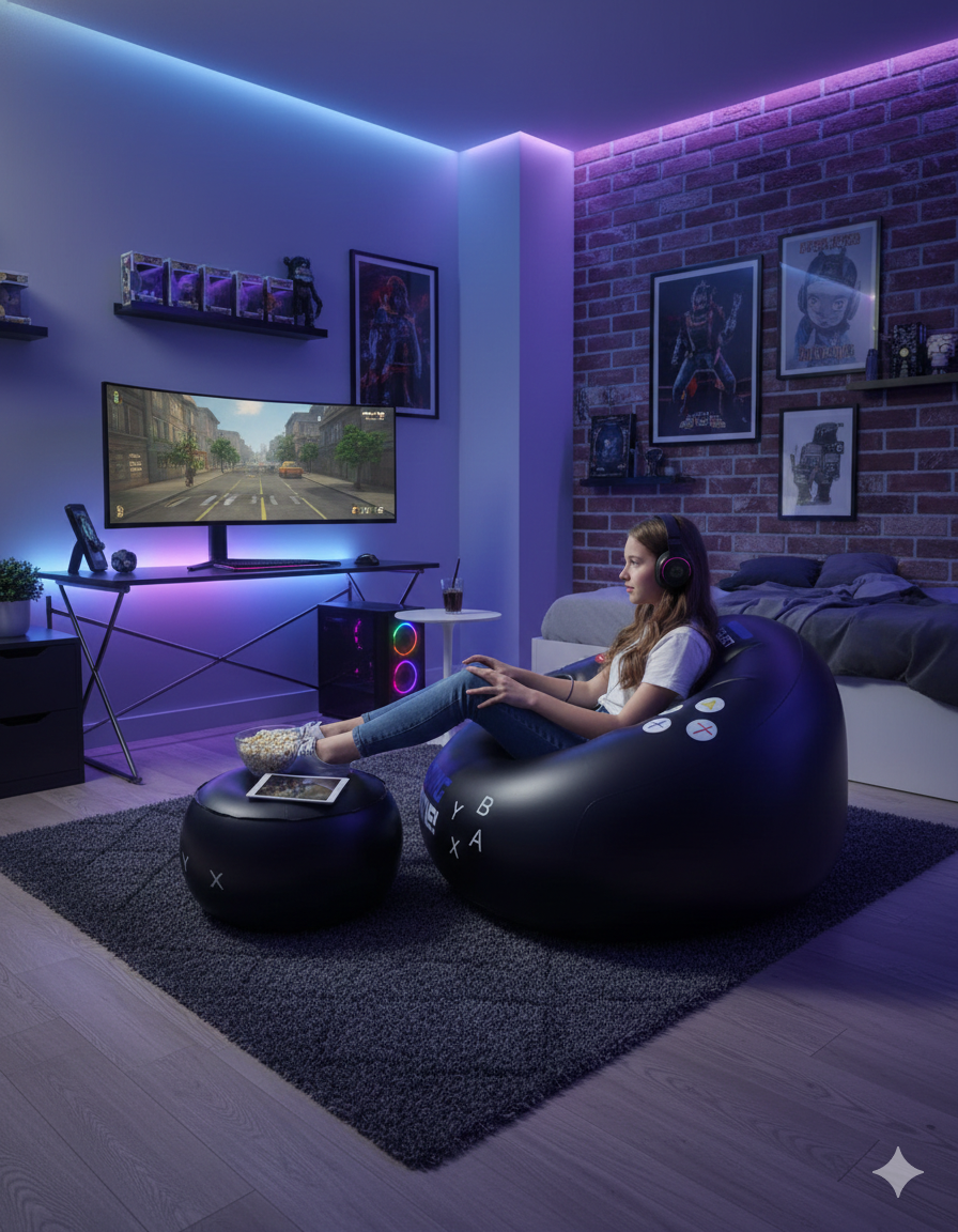 InflatableSeat Inflatable Gaming Seat, Portable And Comfortable