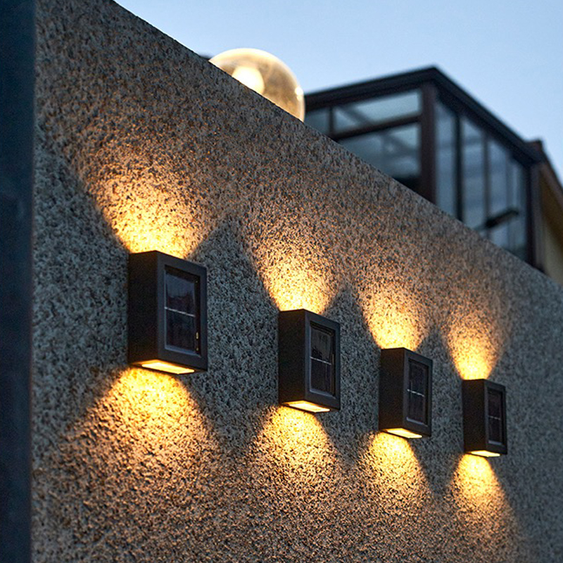 WallLight – Solar-powered LED wall light, double-shaded