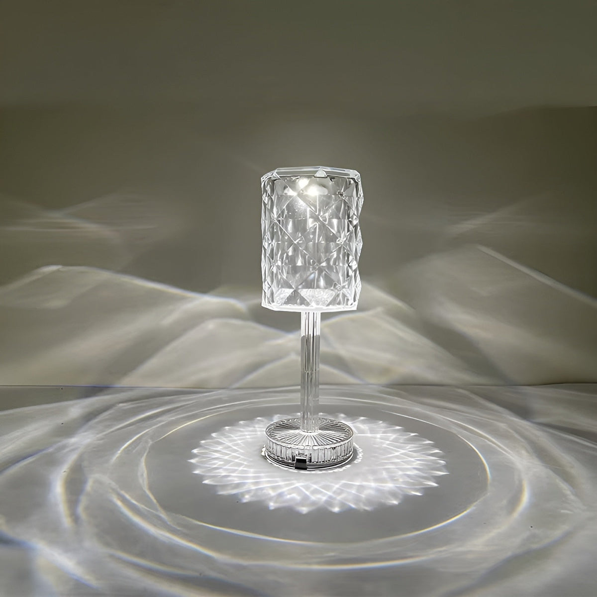 SparkleLamp Crystal LED Lamp with Remote Control, Illuminated Wall Patterns