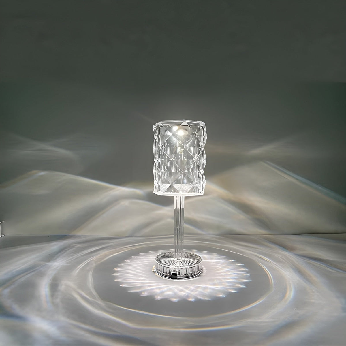 SparkleLamp Crystal LED Lamp with Remote Control, Illuminated Wall Patterns
