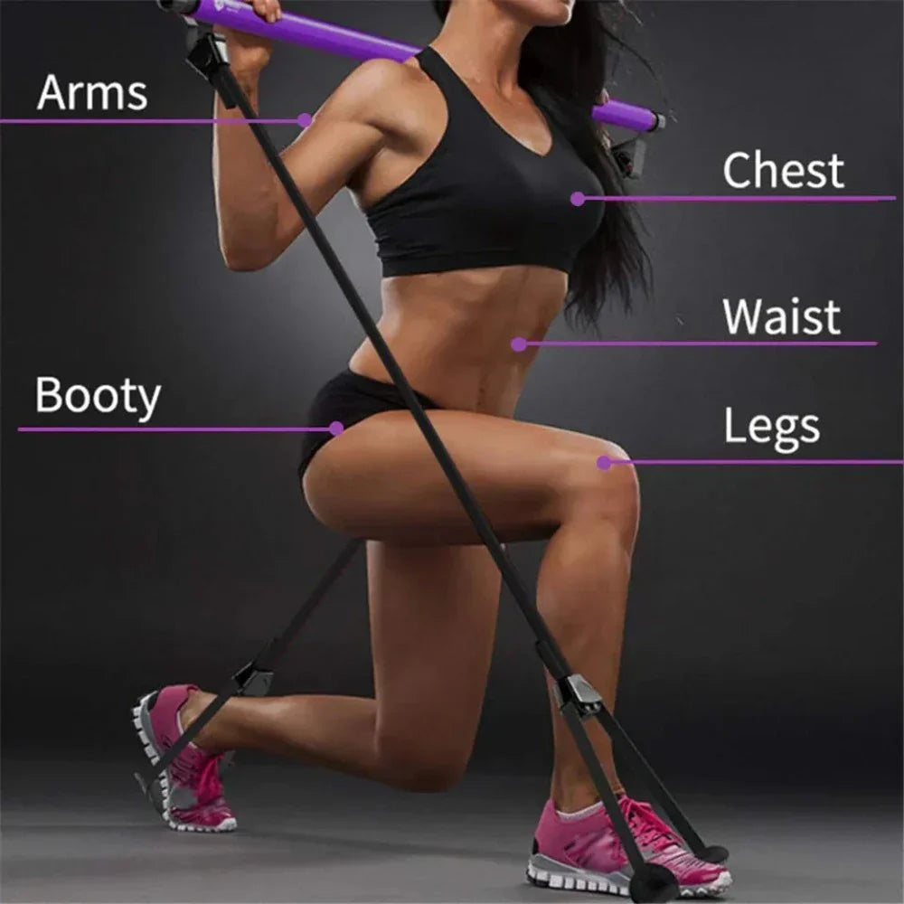 Pilates Bar Multifunctional Training Stick for Full-Body Workout