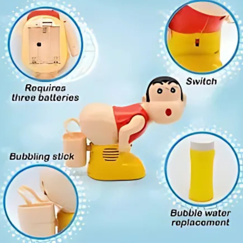BubbleFun Electric Bubble Blower Novelty Figure