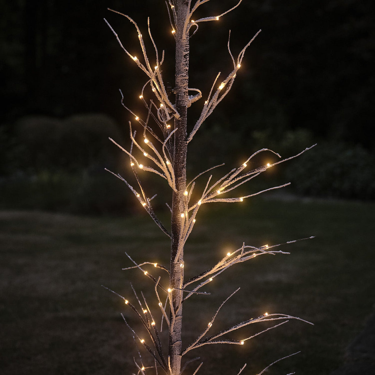 Snow-covered LED candle arch – 2.3 m