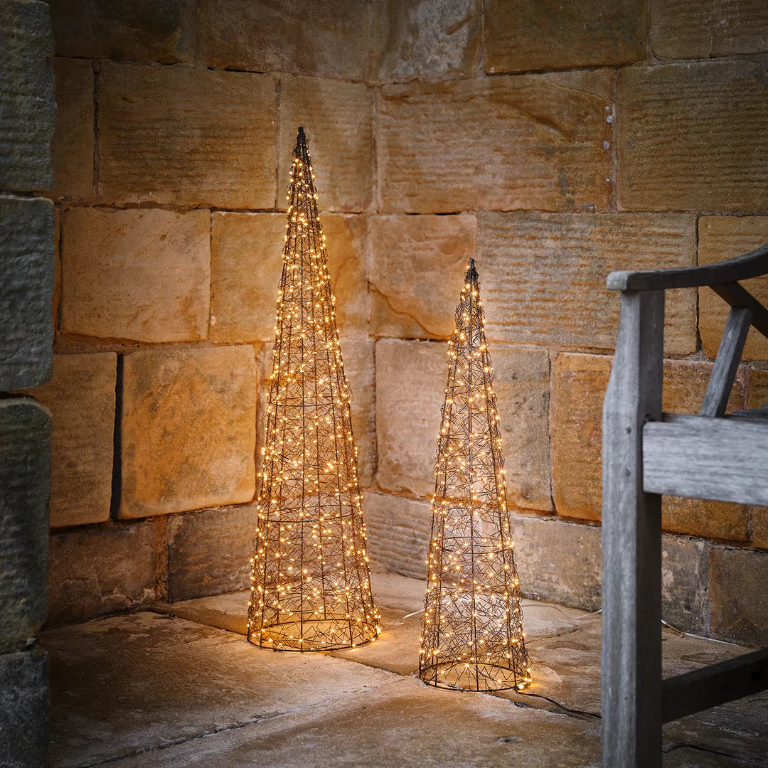 Wire LED Christmas tree – 80 cm