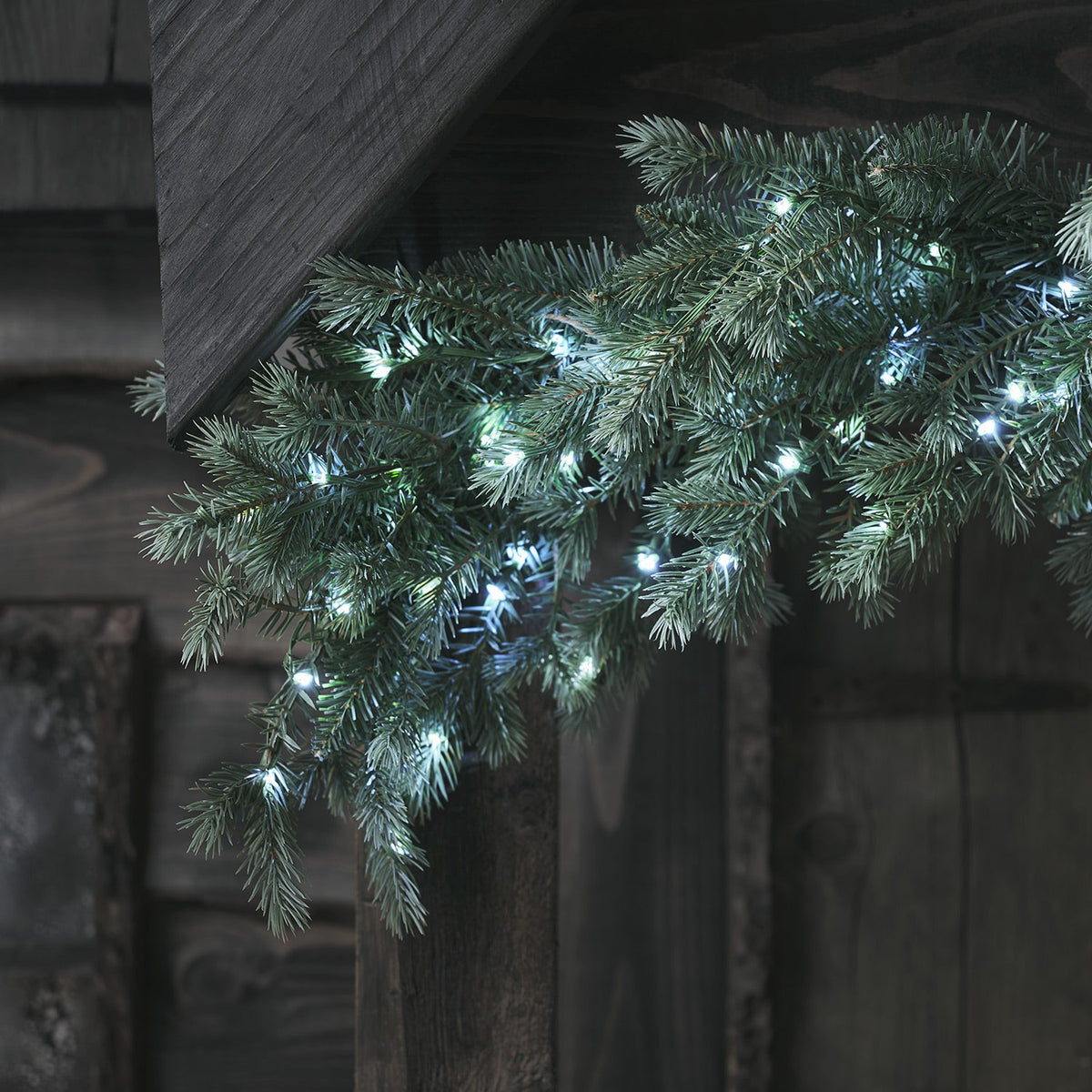 Bicolor LED Christmas Garland – Fir Branches 1.5m