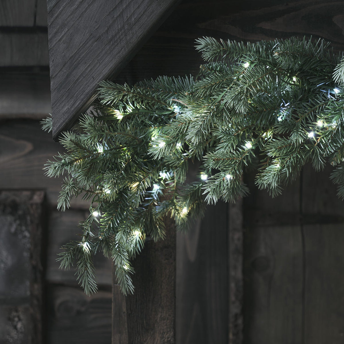 Bicolor LED Christmas Garland – Fir Branches 1.5m
