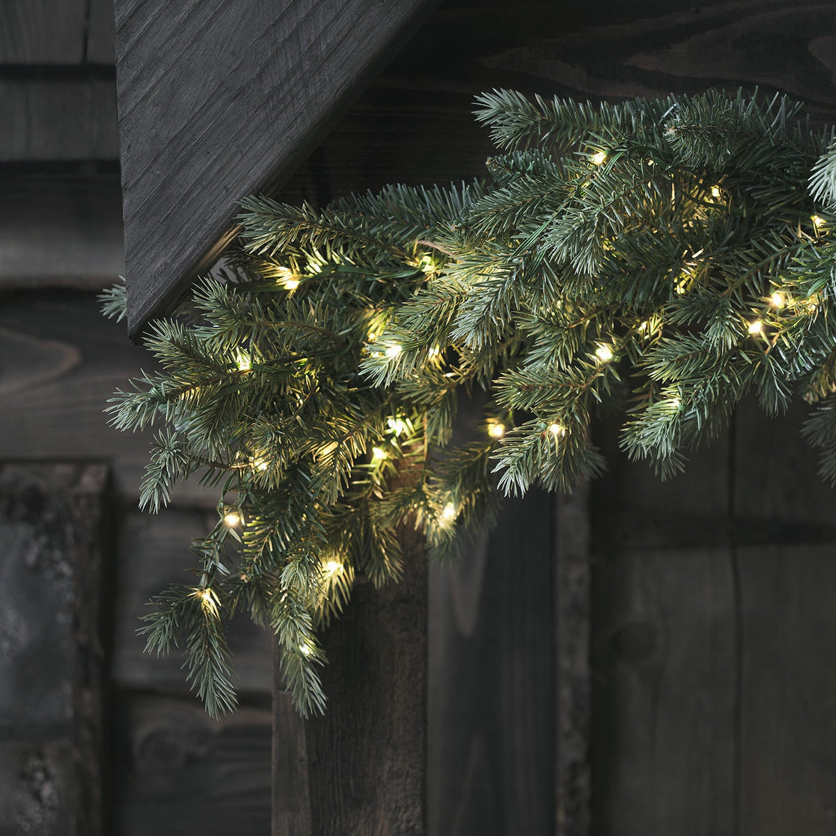 Bicolor LED Christmas Garland – Fir Branches 1.5m