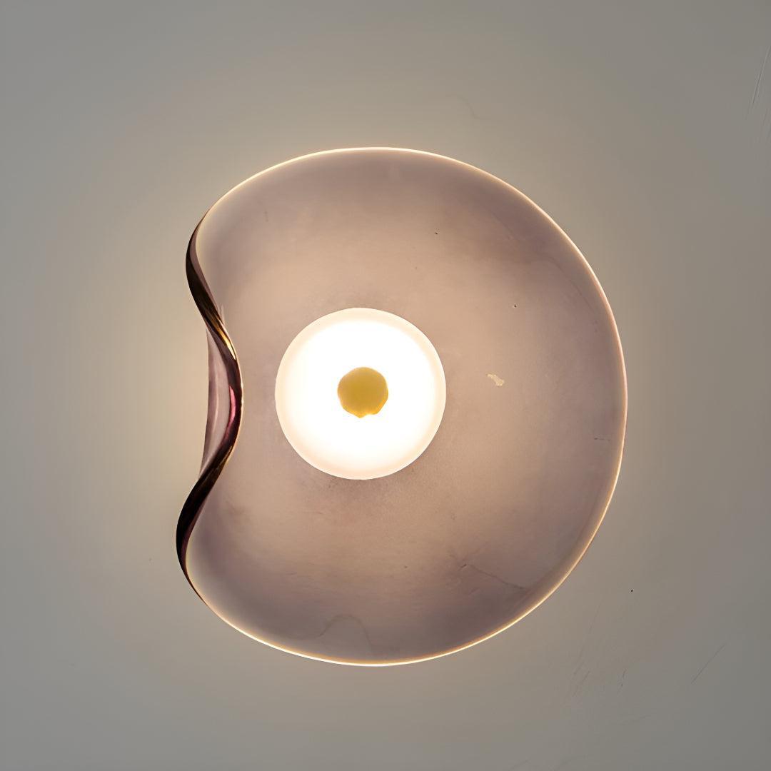 Glas-Wandleuchte LED warmes Licht Ambiente