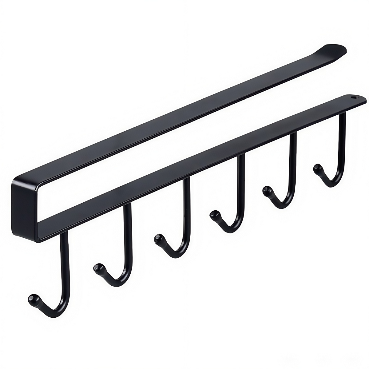 ShelfHooks – Hanging rack with 6 hooks for kitchen and wardrobe, set of 2