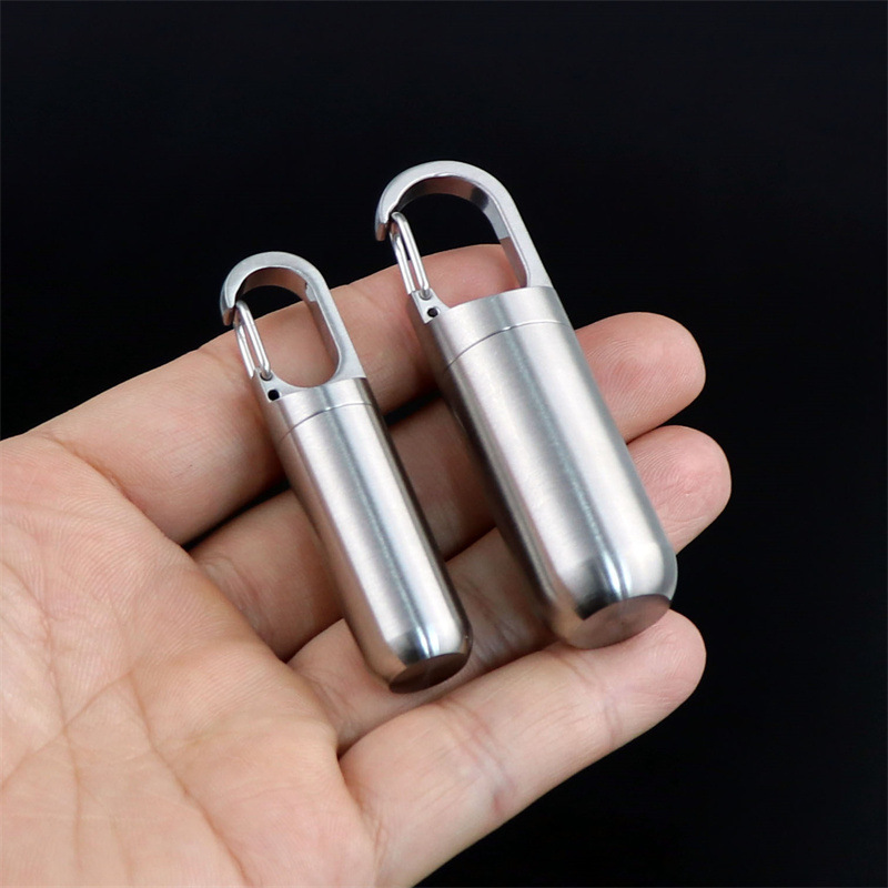 PillCapsule Stainless Steel Pill Case For On The Go