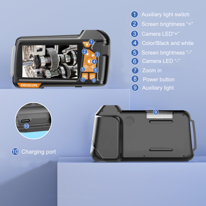BorescopePro Industrial Endoscope Camera with LED Light