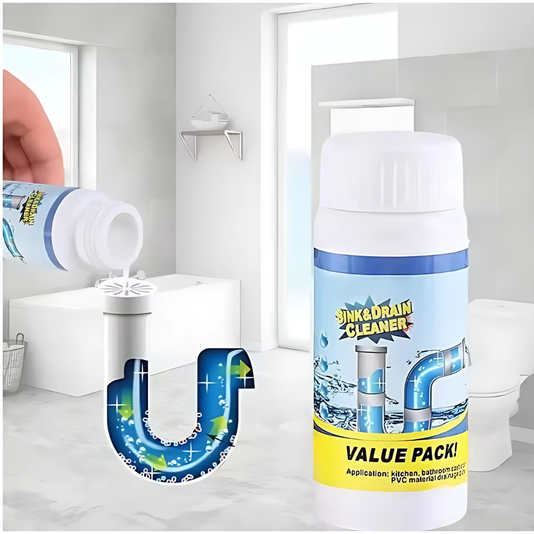 PipeCleaner Drain Cleaning Powder for Sinks and Drains