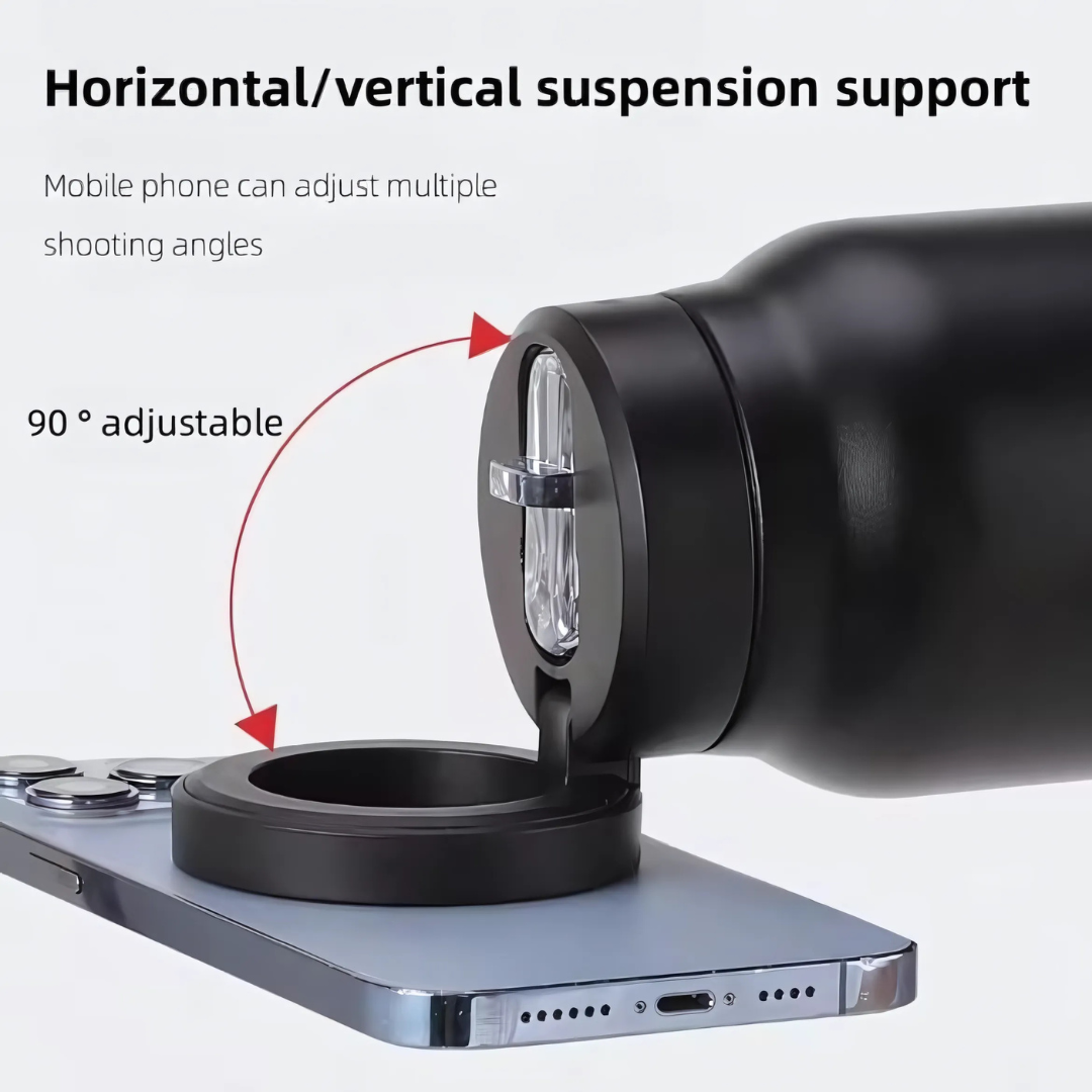 MagneticBottle Insulated Bottle With Magnetic Phone Mount