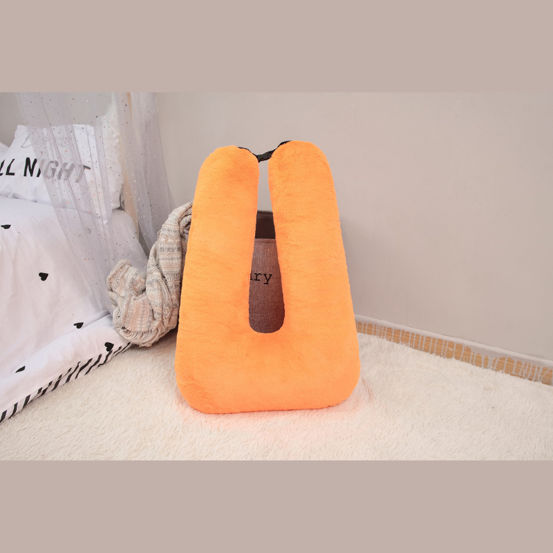 Travel neck pillow with soft U-shape