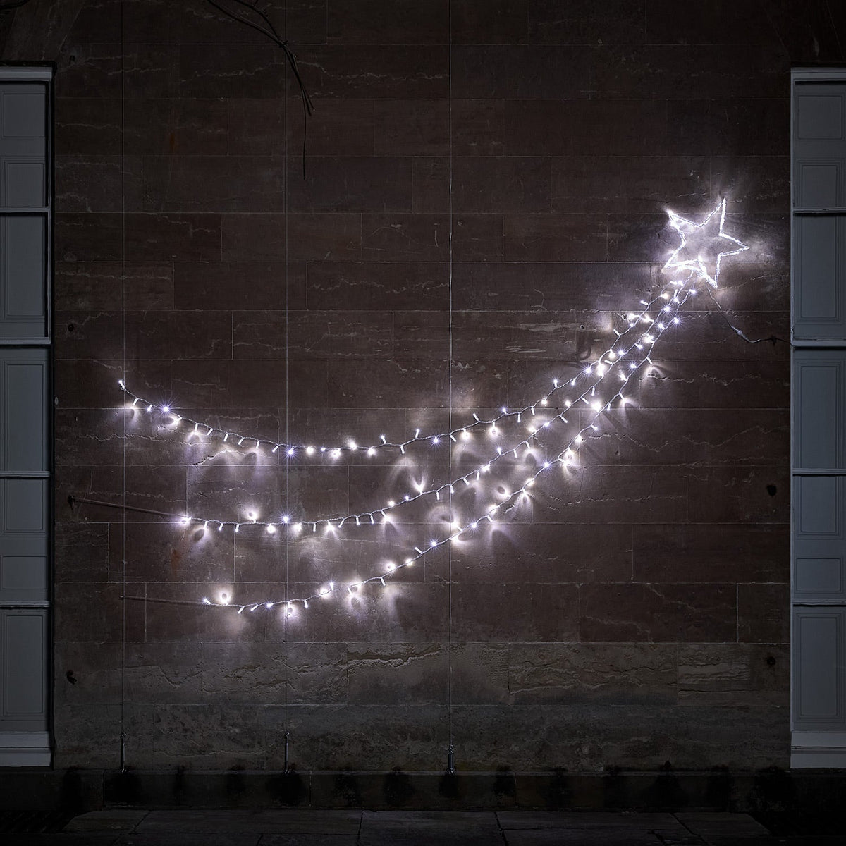 Bicolor LED shooting star Christmas decoration outdoor
