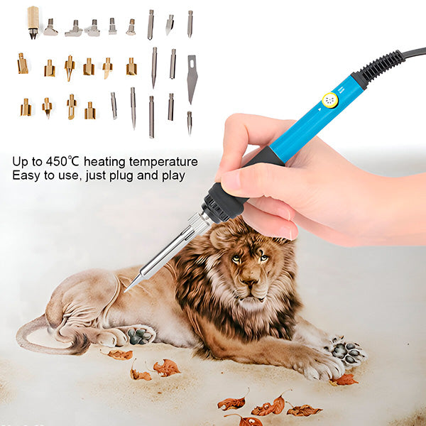 Pyrography Kit – DIY wood burning set with multiple tips